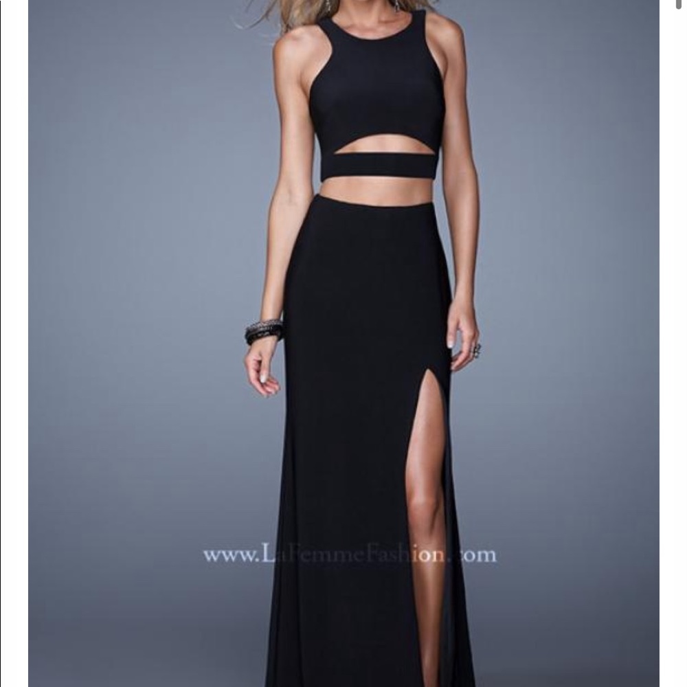 La Femme 21106 black formal gown
